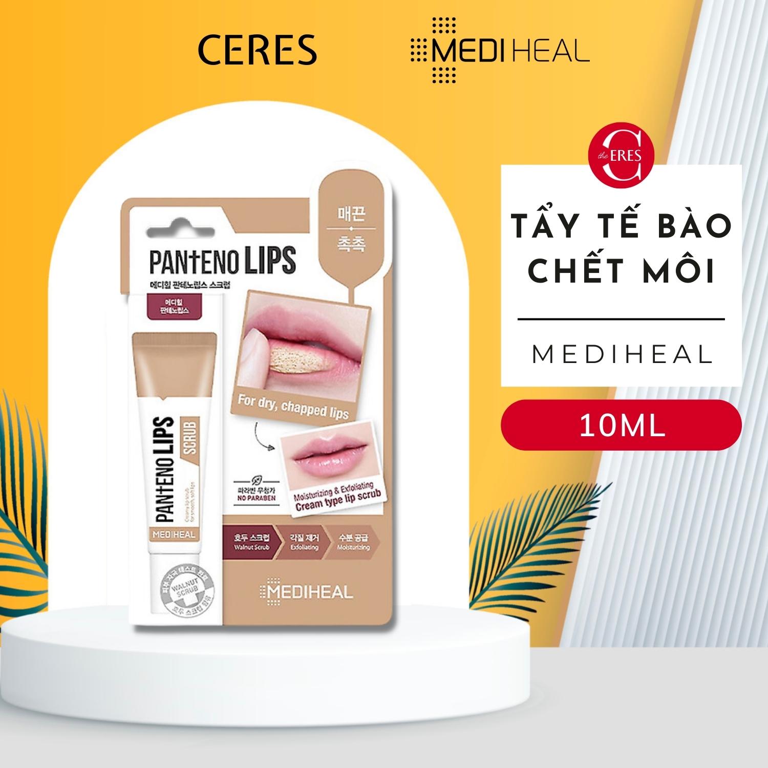 Tẩy Tế Bào Chết Môi Mediheal Son Dưỡng Tẩy Da Chết Pantenolips Scrub 10ml