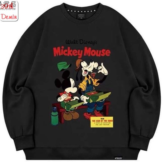Áo nỉ MICKEY CUTE phong cách Hàn Quốc sweater unisex Form rộng Free Size