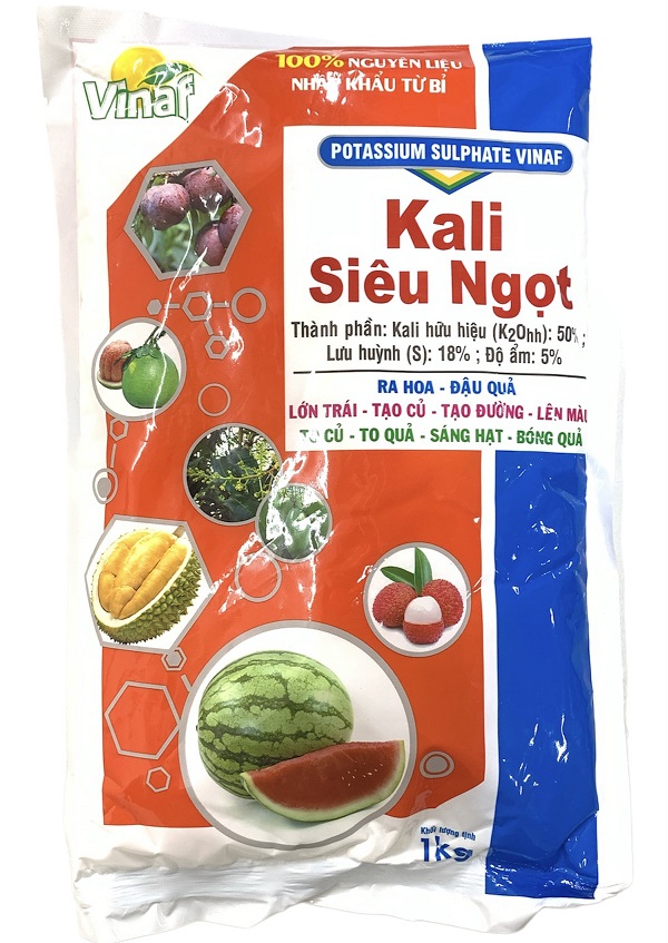 Phân Bón Kali Siêu Ngọt - Kali Trắng Siêu Ngọt - Gói 1Kg