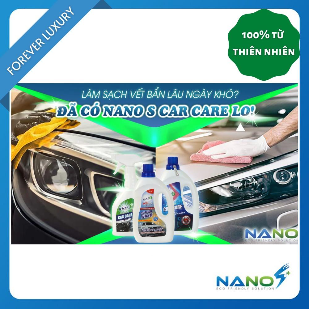 Nước rửa xe ôtô Nano S* Car Care - Chăm sóc Ngoại thất xe, Nano Bạc diệt khuẩn, hương thơm nước hoa 1 lít