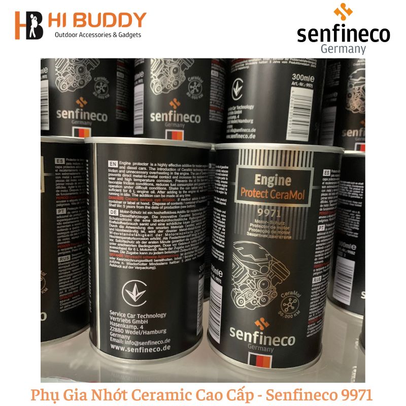 Phụ Gia Nhớt Ceramic Cao Cấp Senfineco 9971 Engine Protect CeraMol - 300ml