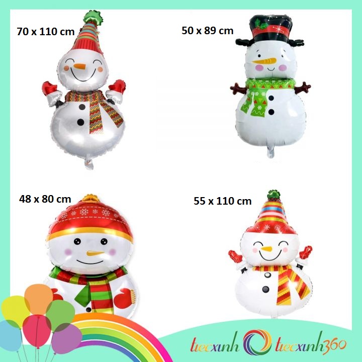 Bong bóng Noel hình người tuyết