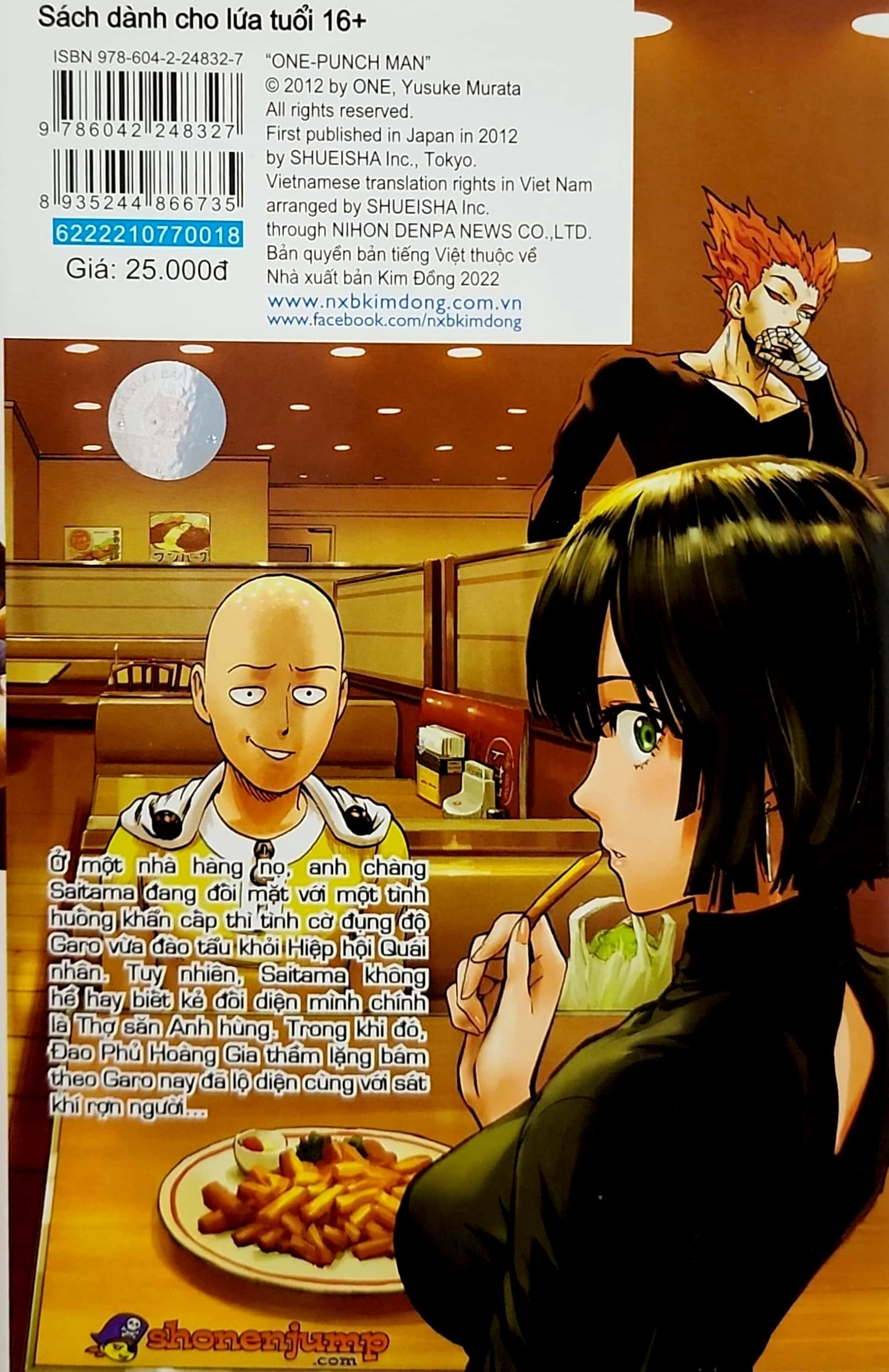 One-Punch Man Tập 18: Giới Hạn (Tái Bản 2022)