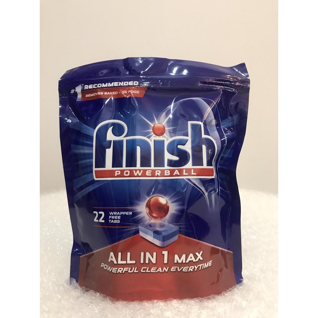 Viên rửa chén bát Finish All in 1 max túi 22-30-60v-100v