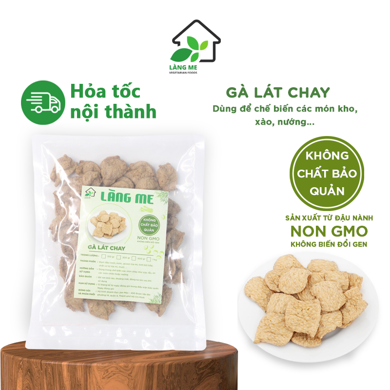 Gà Lát Chay Loại Ngon , Thực Phẩm Chay Ngon Thành Phần Tự Nhiên Không Chất Bảo Quản Không Biến Đổi Gen Sườn Non Chay Làng Me ( 1 Kg và 5 Kg )