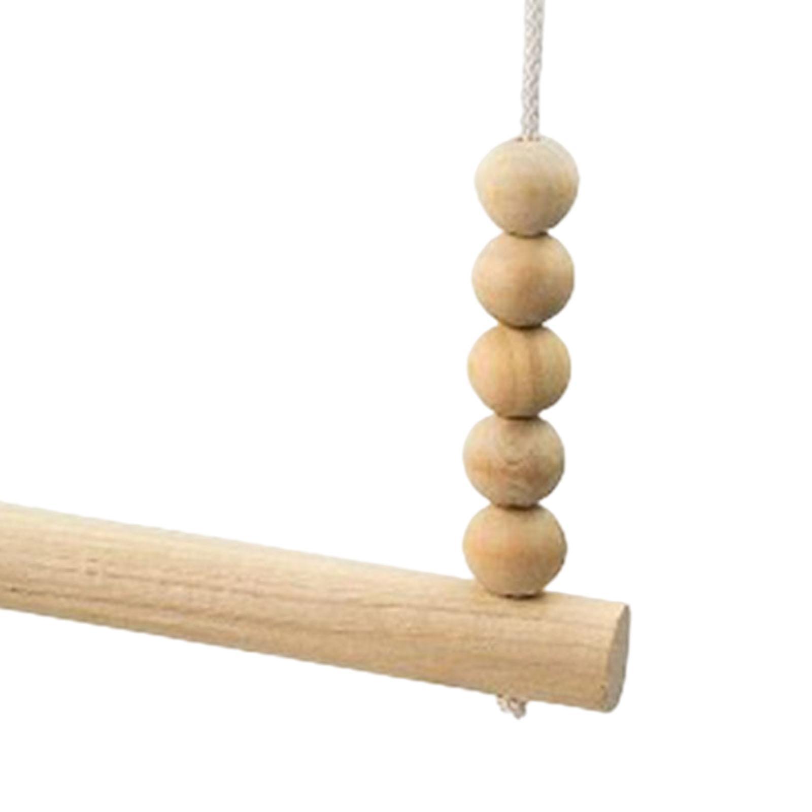 Wooden Chicken Swing Stand Holder Cage Hanging Parrot Ladder Perch Play Toy