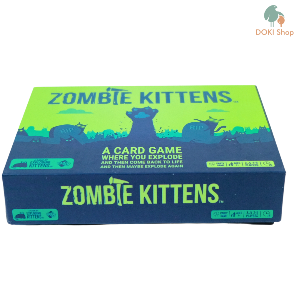 Boardgame bài mèo nổ xanh Zombie Kittens Việt hóa, hồi sinh người chết