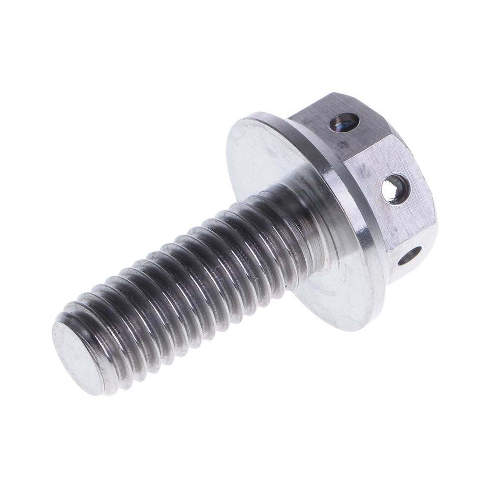 M8 Titanium Alloy Hex Head Flange Bolt Screw - 20 25 30 35 40 45mm