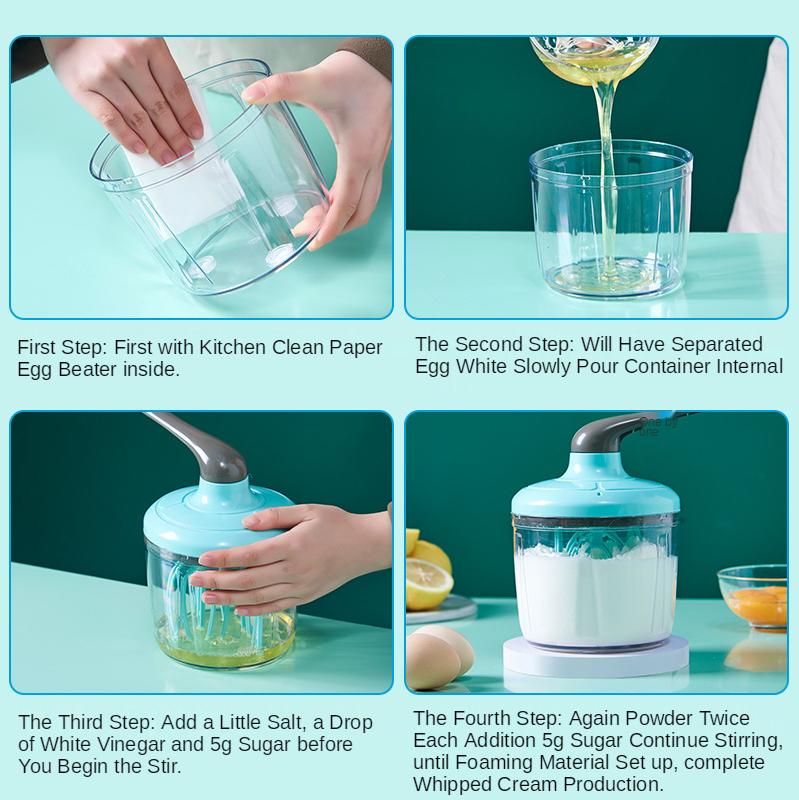 Máy Đánh Trứng Cầm Tay Kem Đánh Bằng Tay Hộ Gia Đình Nhỏ Bán Tự Động Trứng Tạo Bọt Sữa Bánh Trứng Mướt Máy