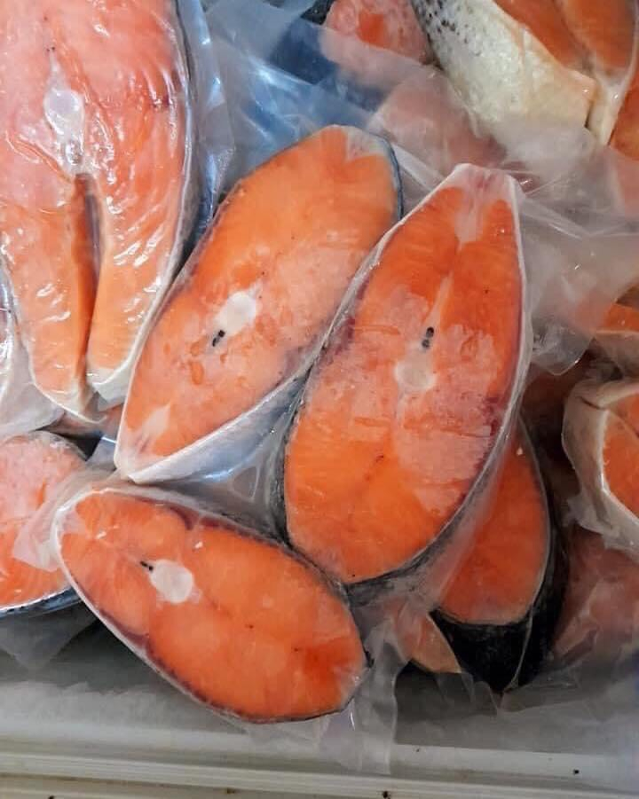 Cá hồi cắt khúc - 1 túi 1kg 2 khúc đông lạnh