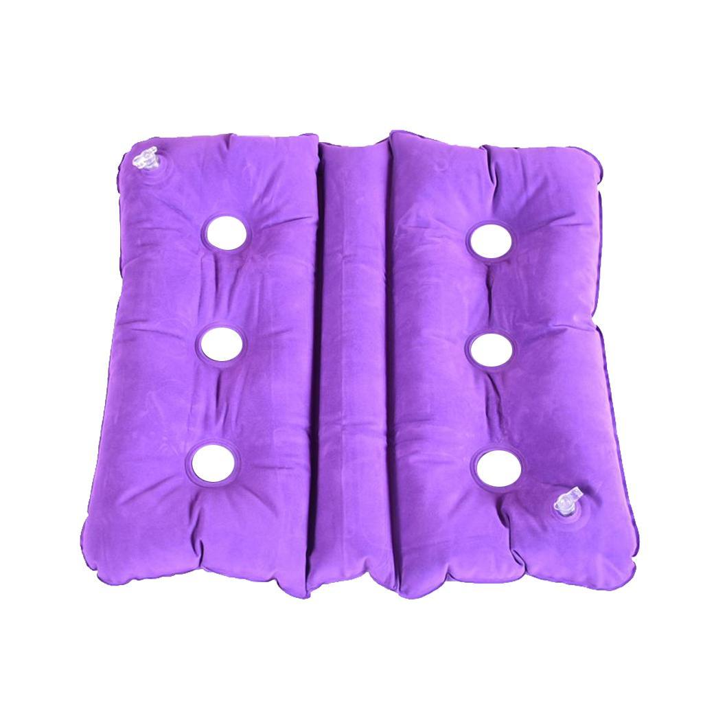 2pcs Foldable Air Inflatable Cushion Seat Chair for Travel Home
