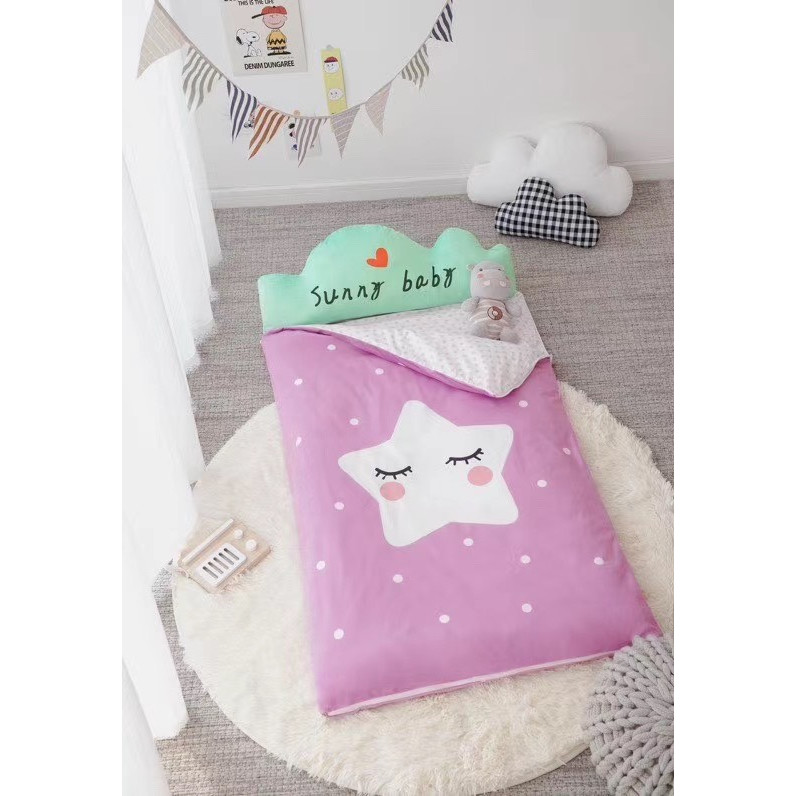 Túi Ngủ Ủ Ấm Cho Bé Vải Nỉ Co Dãn 4 Chiều