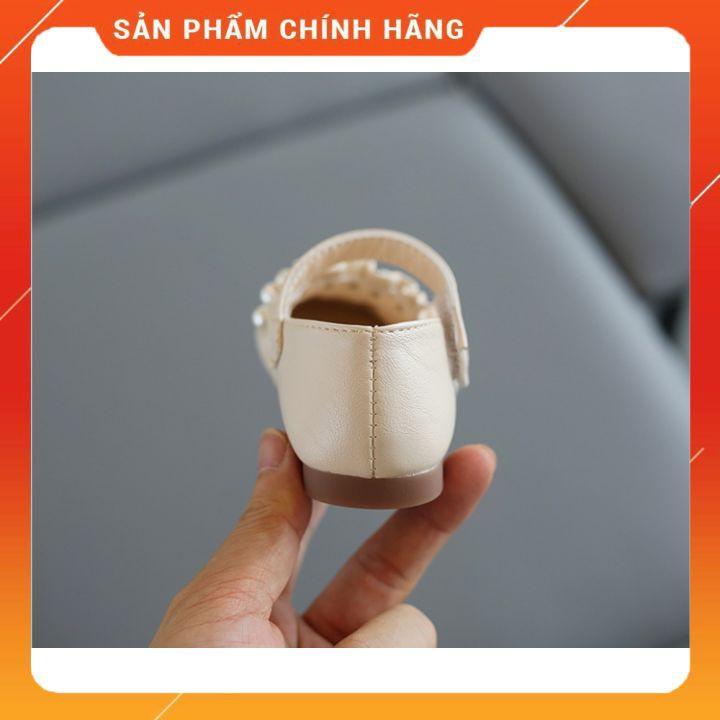 Giày búp bê cho bé gái đính ngọc trai giầy bít cho bé gái,đế mềm chống trượt(hàng MG Baby) MSP V591