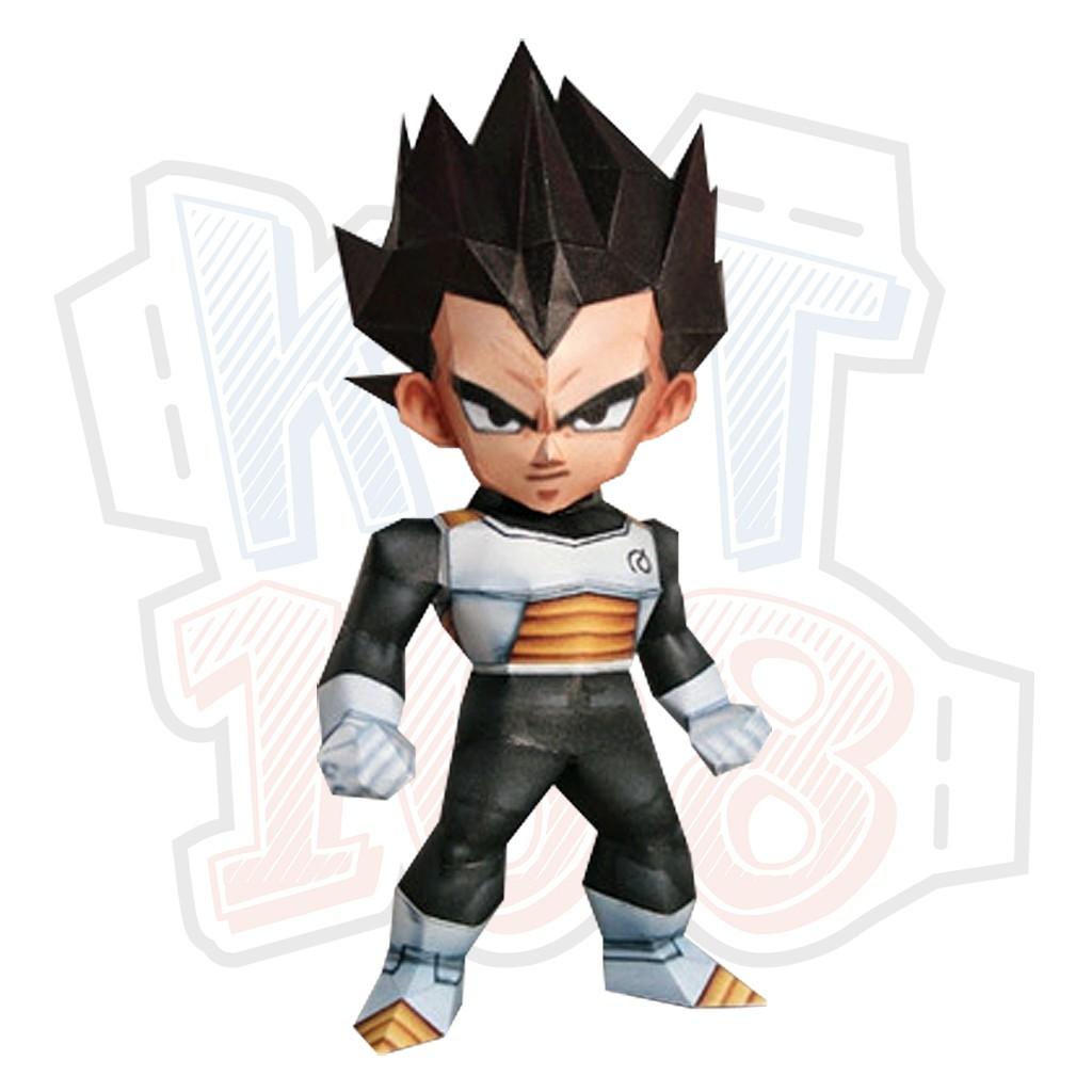 Mô hình giấy Anime Dragon Ball Z Chibi Vegeta (7 viên ngọc rồng)