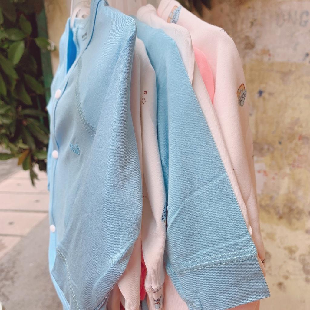 BỘ SƠ SINH DÀI TAY CHO BÉ CHẤT SỢI TRE NATURE WEAR MỀM MỊN