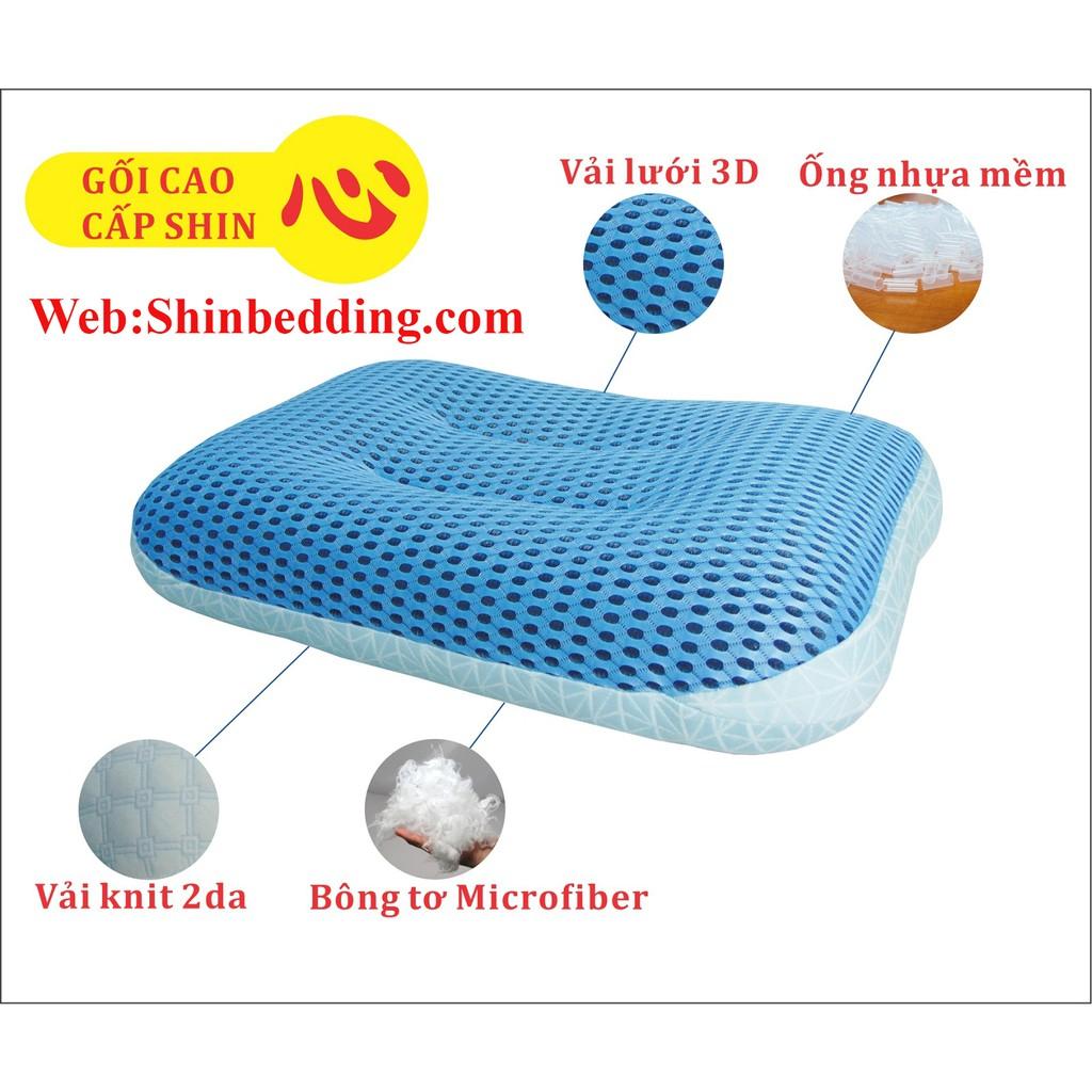 Gối ngủ đa năng 2 trong 1 đặc biệt mềm mại và siêu thoáng mát Dream Pillow 40x60cm màu xanh