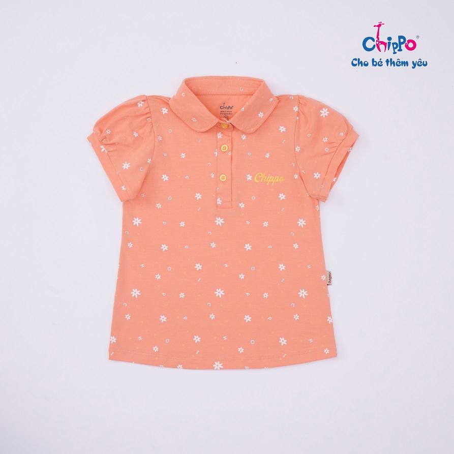 Áo Polo Chippo cho bé gái chất liệu 100% Cotton áo thun sơ mi đi học cho bé từ 7 đến 12 tuổi (24-42Kg