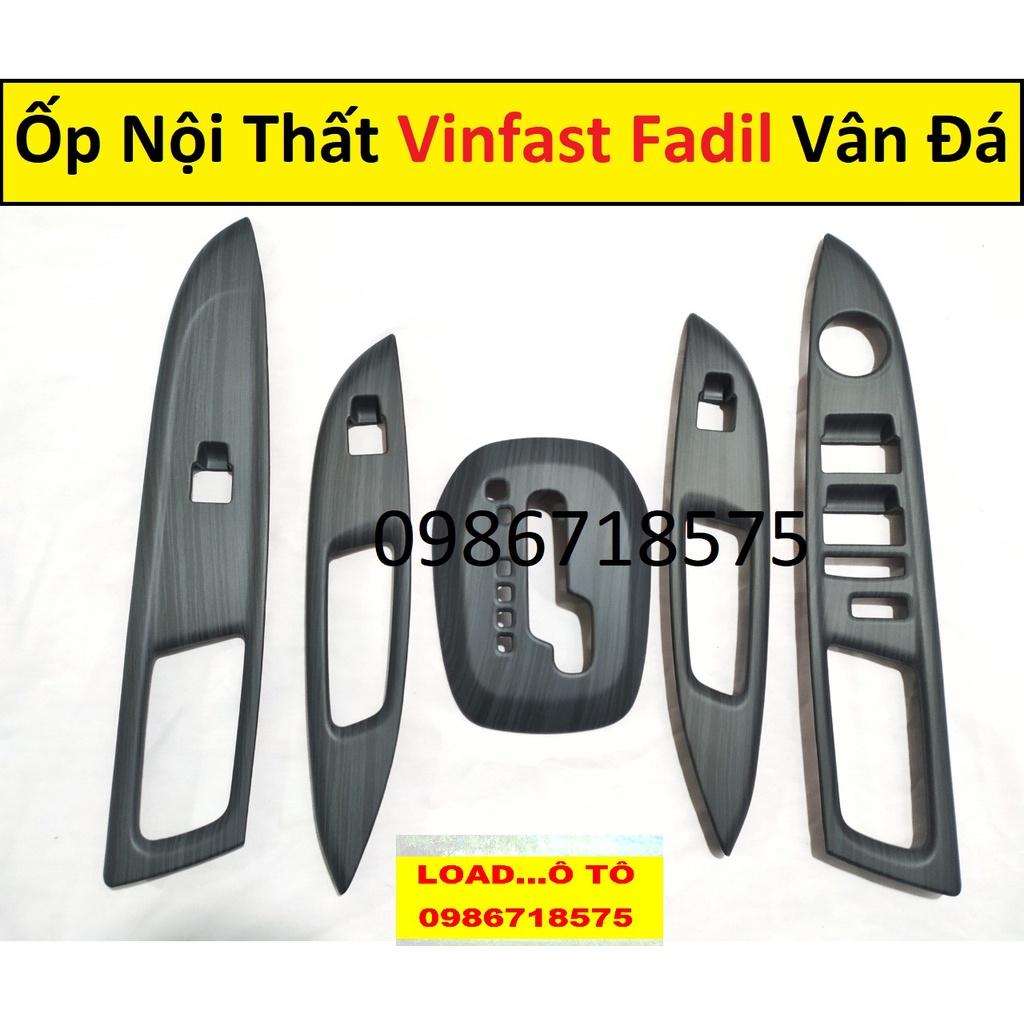 Ốp Nội Thất Vân Đá Xe Vinfast Fadil 2022-2019 Cao Cấp Nhất Thị Trường, Sẵn Keo Dán 3M