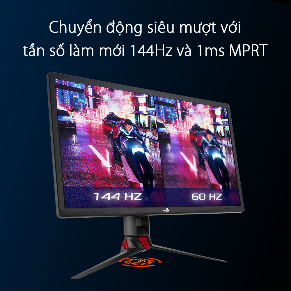 Màn Hình Chơi Game ROG Strix XG27UQ DSC 27 inch 4K (3840 x 2160) 1ms 144Hz DSC Display HDR 400 DCI-P3 90% Công Nghệ Adaptive Sync IPS - Hàng Chính Hãng