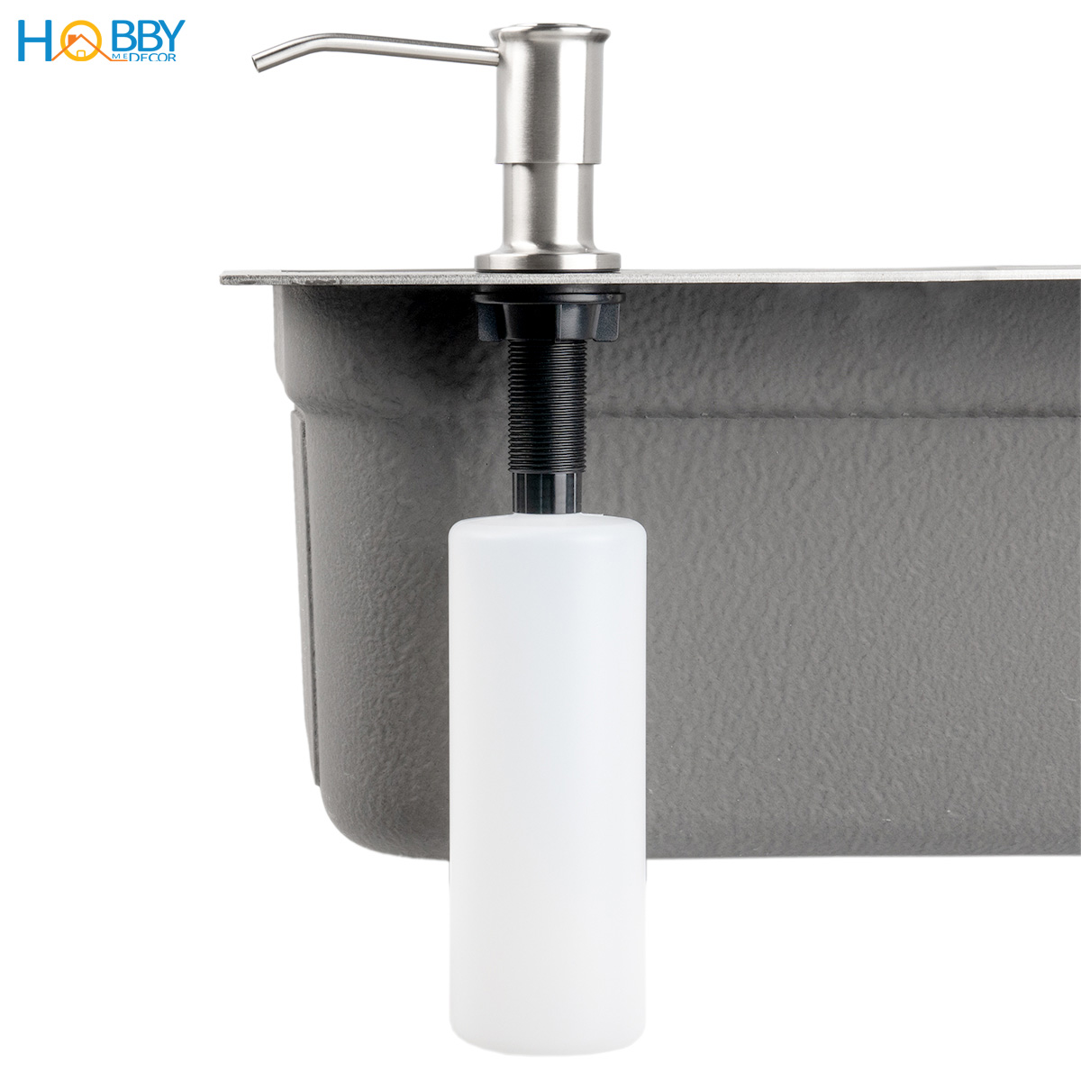 Vòi hút nước rửa chén gắn chậu inox 304 xước Hobby home decor NRC8