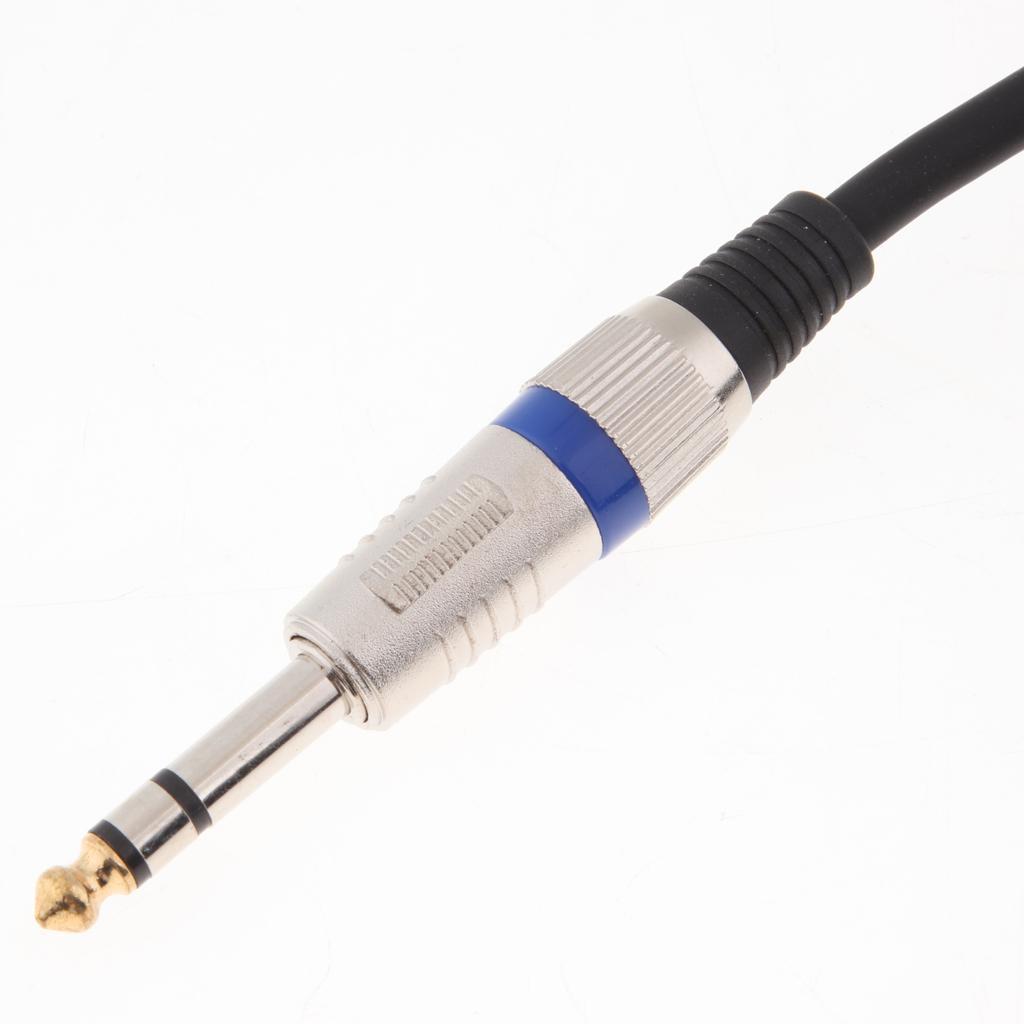 3.5mm to 6.35mm Adapter Audio Cable Cord for Mixer Amplifier Guitar