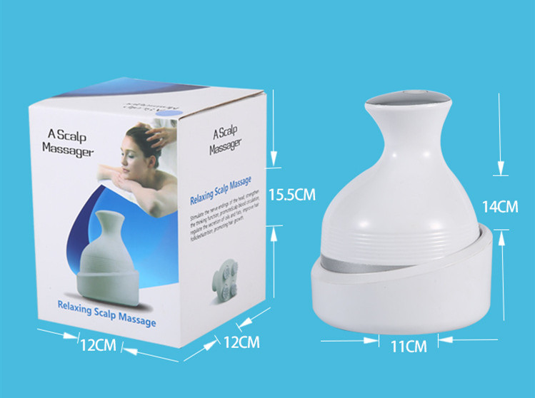 Máy Massage Đầu 3D Đa Năng Cầm Tay Mini  - Tặng Kèm Bút Massage Bấm Huyệt - Hàng nhập khẩu