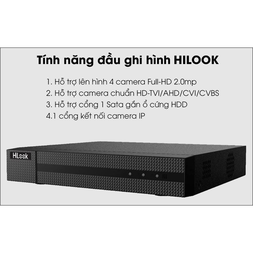 Trọn Bộ 3 Camera Giám Sát 2.0MP HiLook - Cắm Điện Là Chạy - Hàng chính hãng