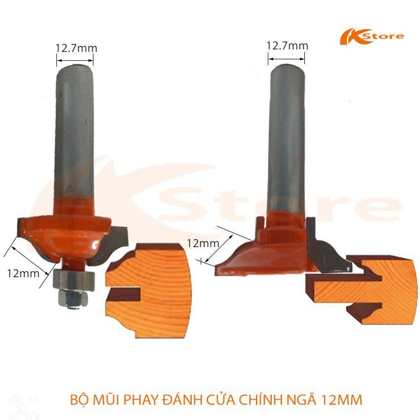 MŨI PHAY GỖ ĐÁNH CỬA CHÍNH NGÃ 12MM HÀNG VIỆT NAM CHẤT LƯỢNG CAO - MŨI SOI GỖ