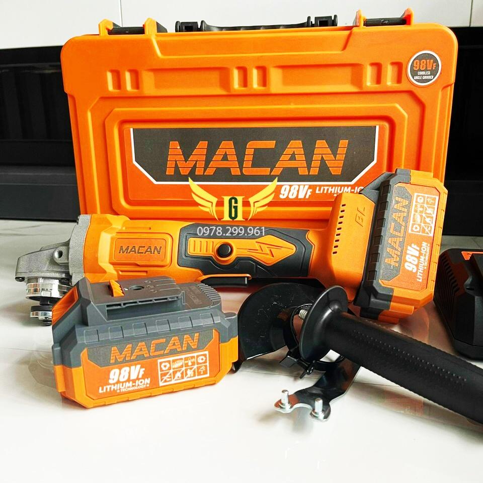 Máy Mài Góc, Máy Cắt Dùng Pin MACAN 21Vf Không Chổi Than, Pin 10 cell 2000 mah