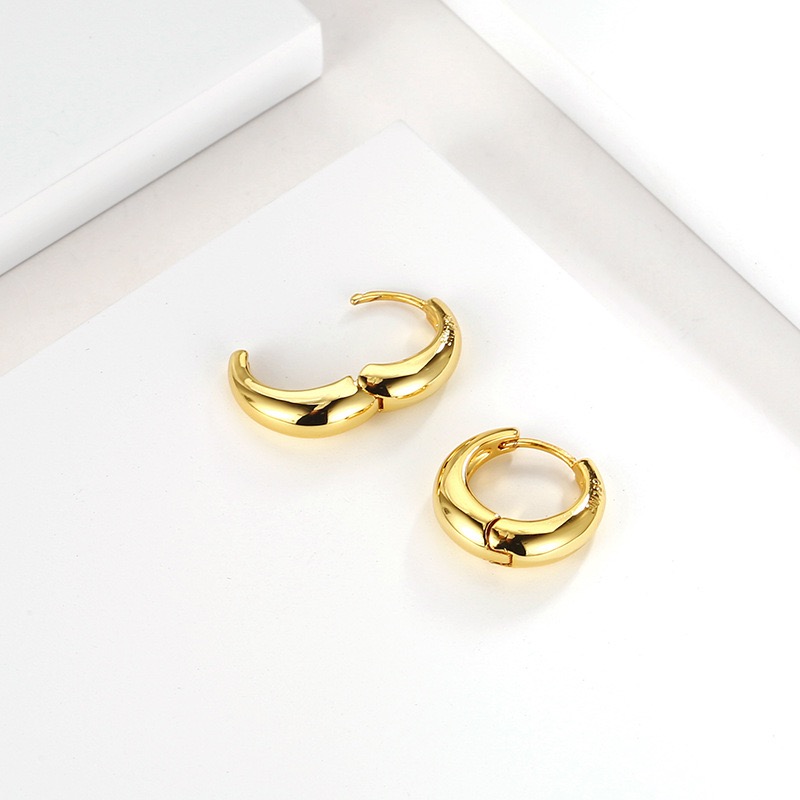 Bông Tai, Khuyên Tai Nữ Cổ Điển Titan Xi Mạ Vàng Non 24k Cao Cấp Phong Cách Thời Trang Trẻ Trung - HVBT97