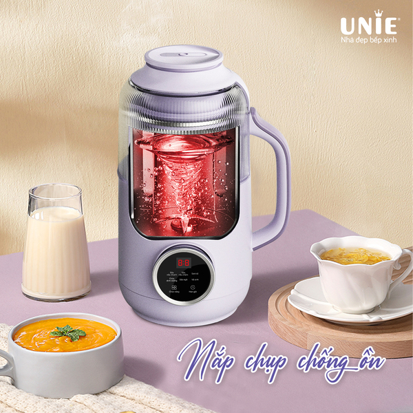 Máy làm sữa hạt UMB09 - Nắp chụp chống ồn,Dung tích 800ml,công suất 600W,đa chức năng xay nấu,thiết kế mới nhiều màu sắc-HÀNG CHÍNH HÃNG