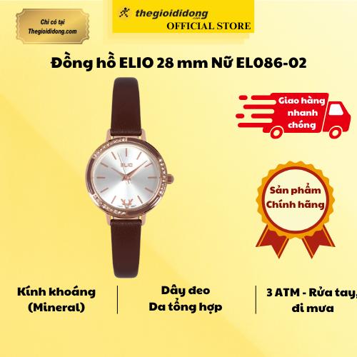 Đồng hồ ELIO 28 mm Nữ EL086-02 - Hàng Chính Hãng