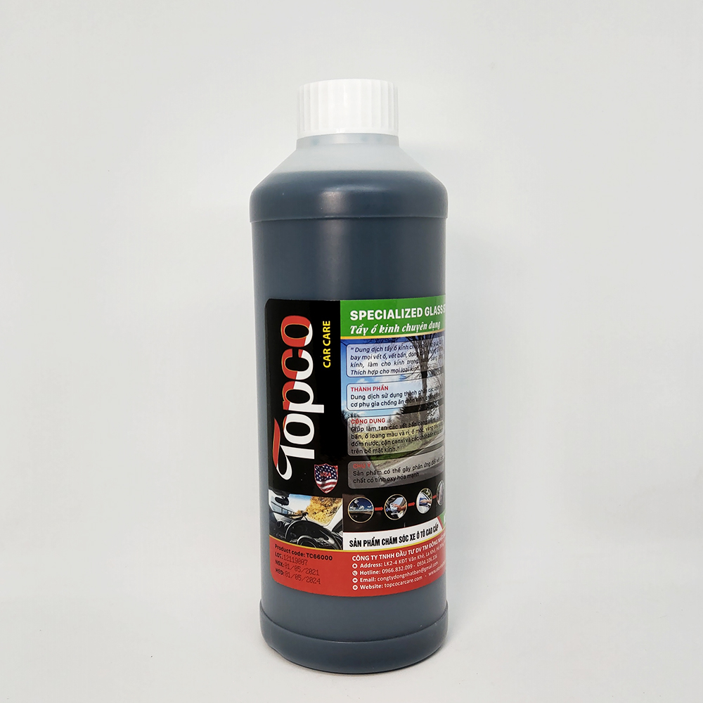 Dung dịch tẩy ố kính Topco dung tích 1 lít