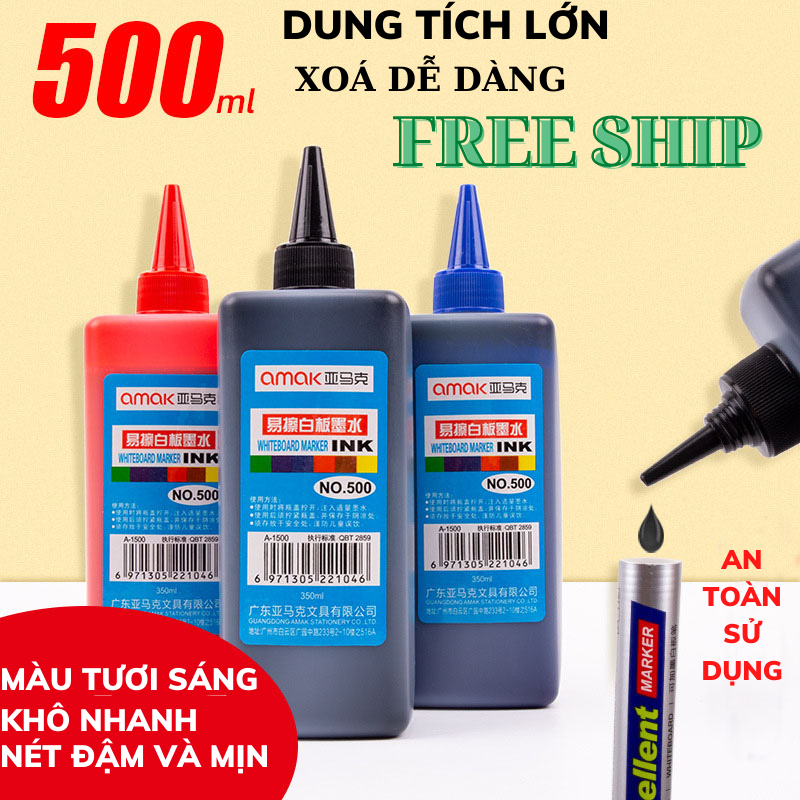 Bình mực đổ bút bảng trắng 500ml