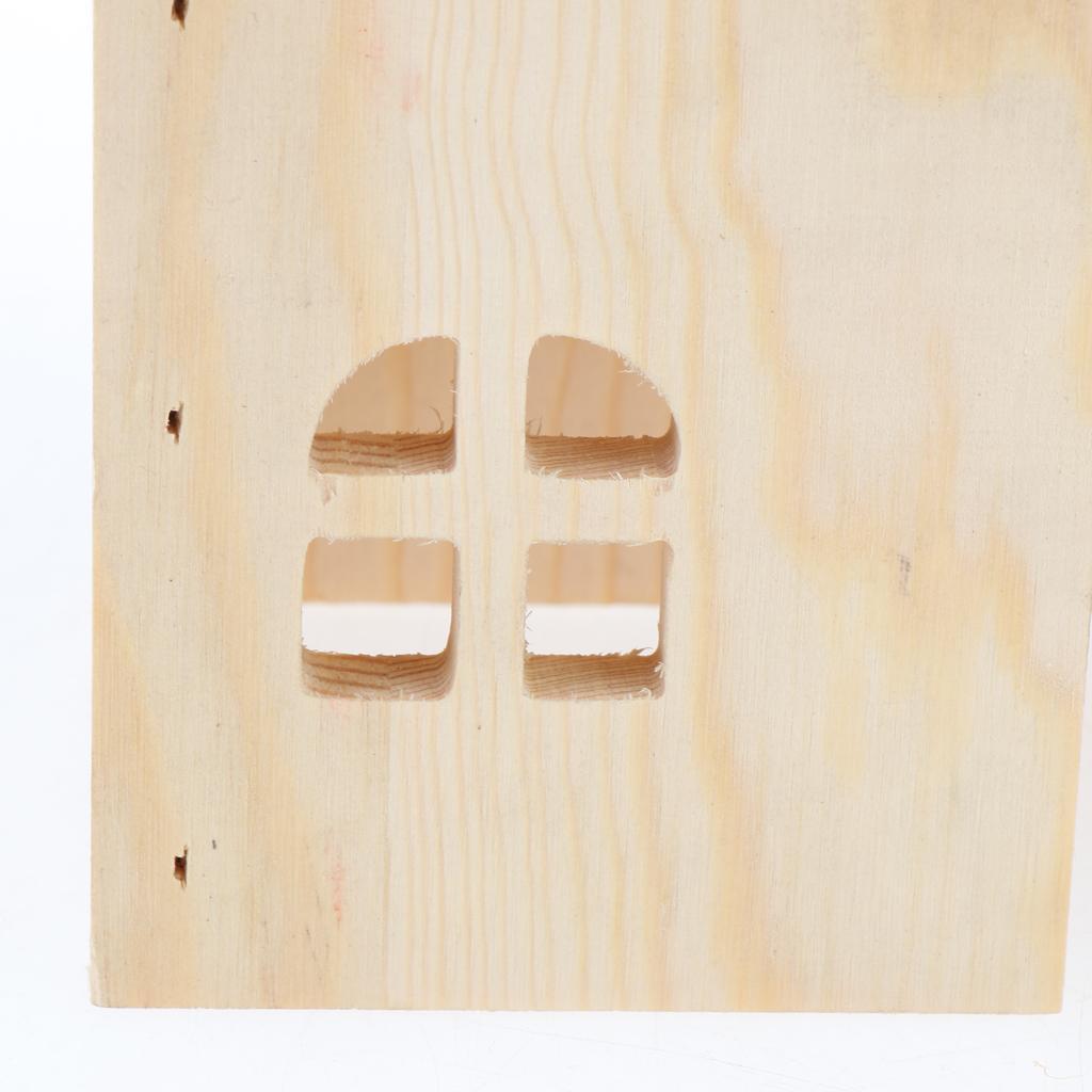 Wooden Hamster House Hideout Hut Hideaway  Toys Chews for Small