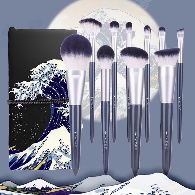 Bộ Cọ Lades 10 Cây Màu Xanh - Lades Brush Set