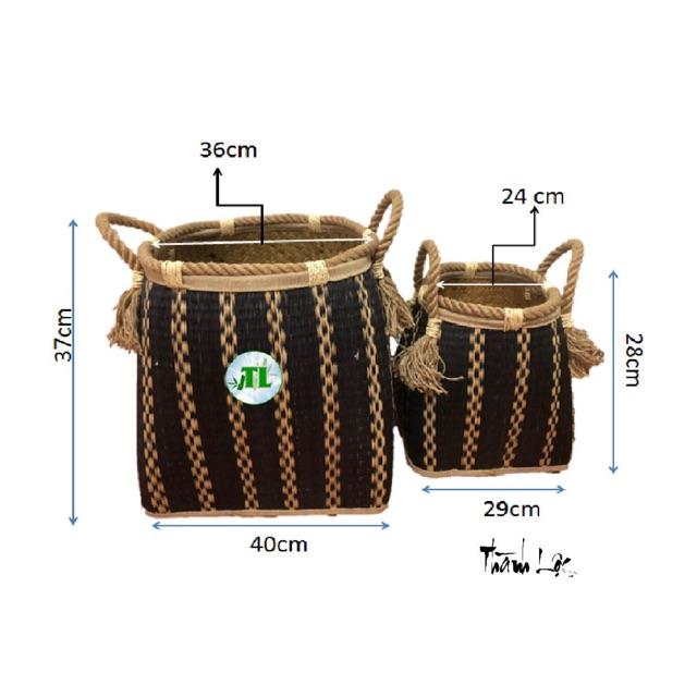 Sọt cói đựng quần áo hoặc chậu trồng cây