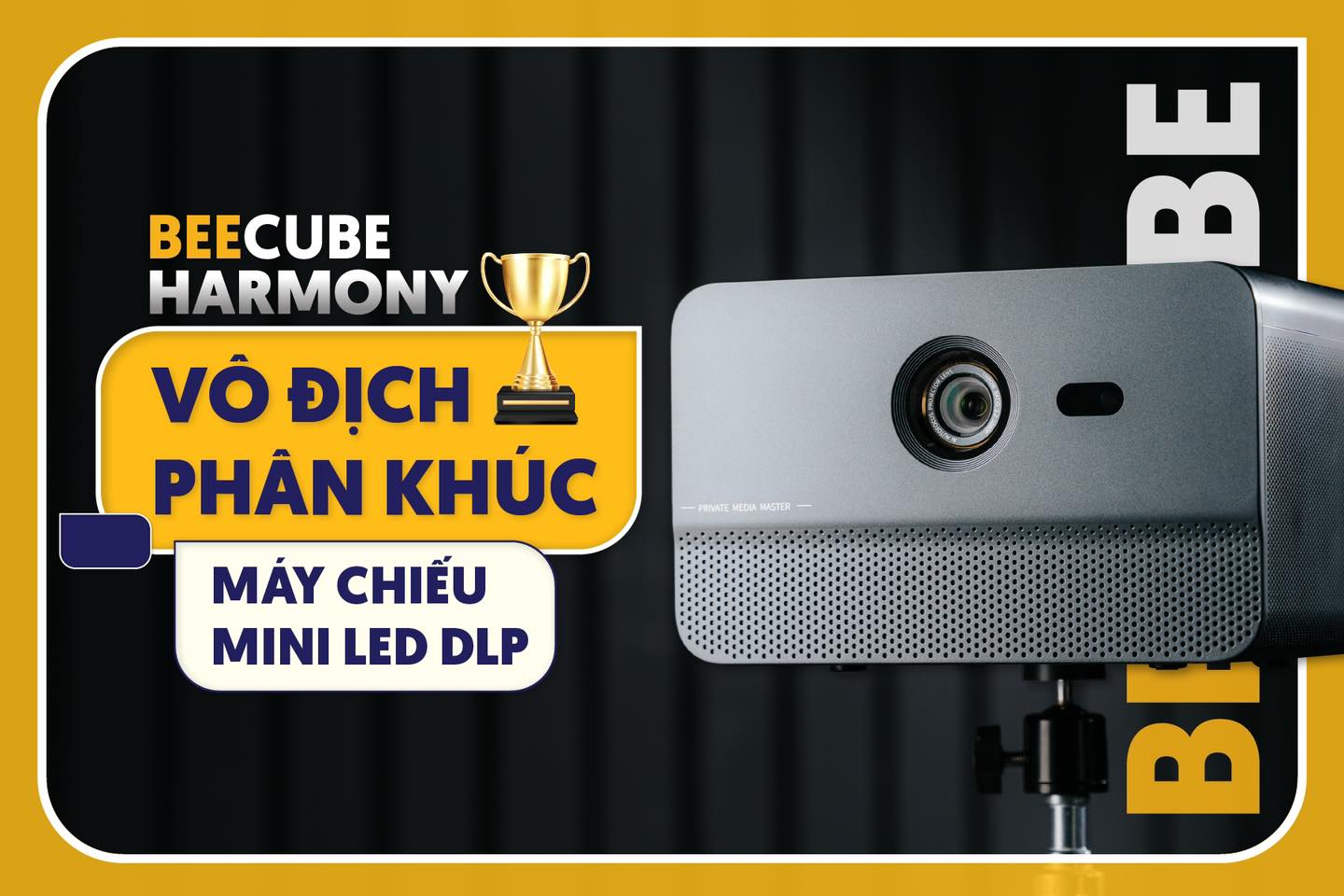 Máy chiếu Beecube Harmony công nghệ LED DLP 4K Độ Sáng 1050 Ansi Hàng chính hãng