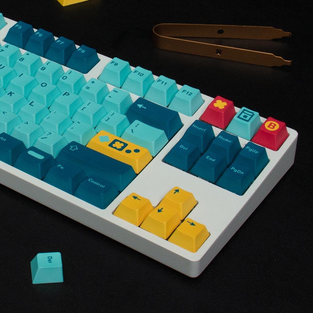 Bộ 130 Phím GMK Retrocast PBT 2U Shift ISO Enter 6.25U Cho Bàn Phím Cơ