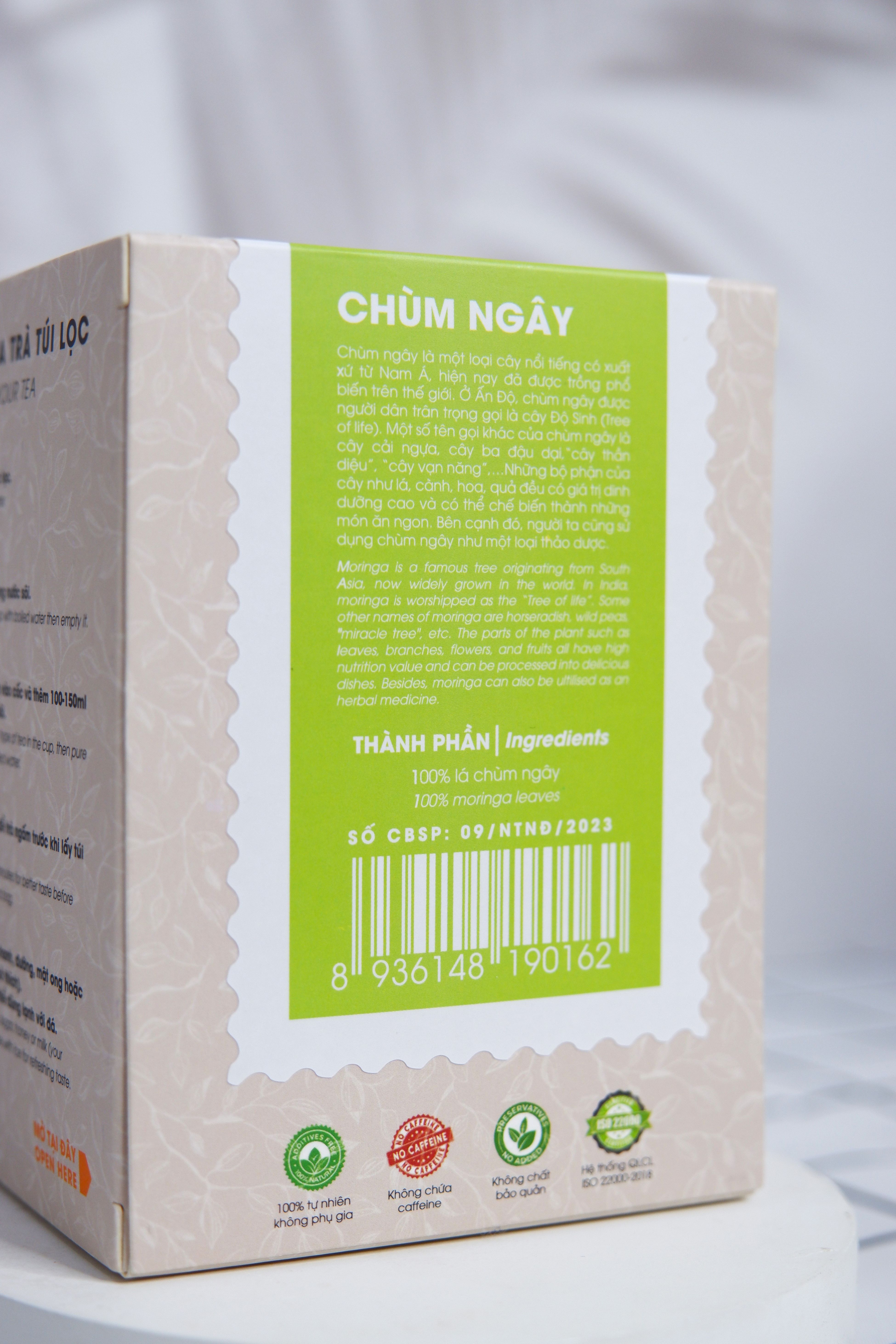 Trà Chùm Ngây Túi Lọc - Tropic Farm - Hộp 40g - Giải độc gan, chống oxy hóa, sáng da, ngừa mụn