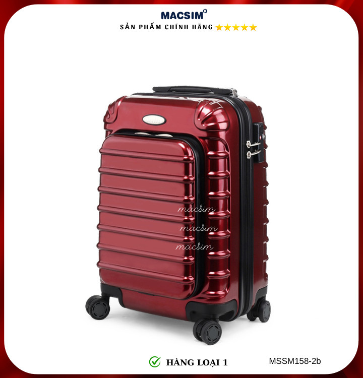 Vali cao cấp Macsim Smooire MSSM158-2b cỡ 20 inch - Hàng loại 1