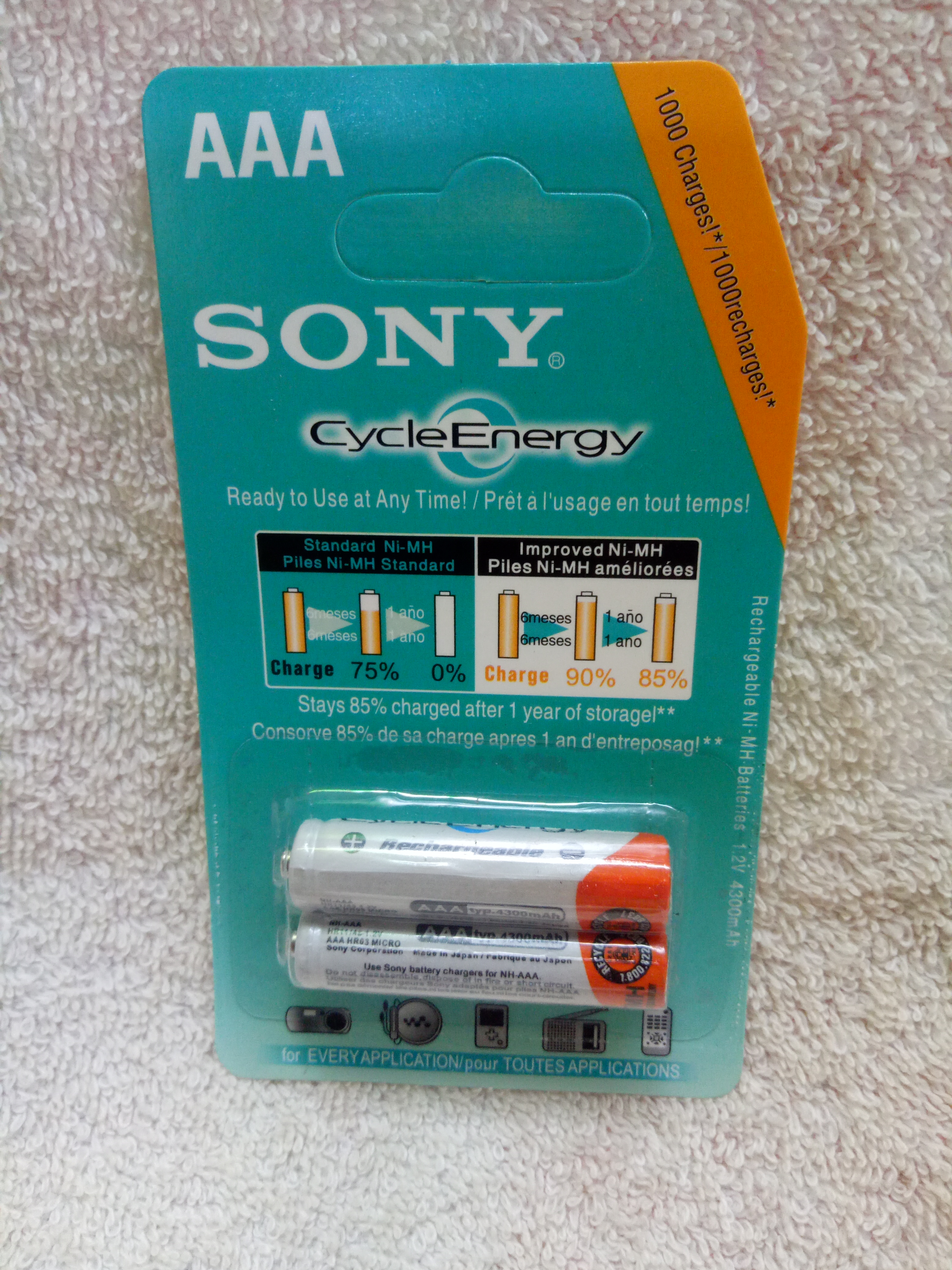 Pin tiểu sạc 2A (AA) 4600 mAh và 3A (AAA) 4300mAh dùng cho các thiết bị điện tử và bộ sạc Jiabao A612