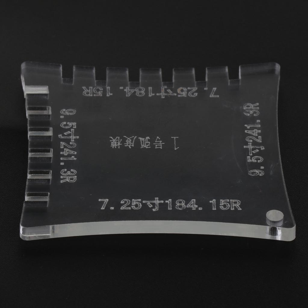Acrylic Guitar Fretboard Ruler String Action  Gauge 7.25-9.5inch
