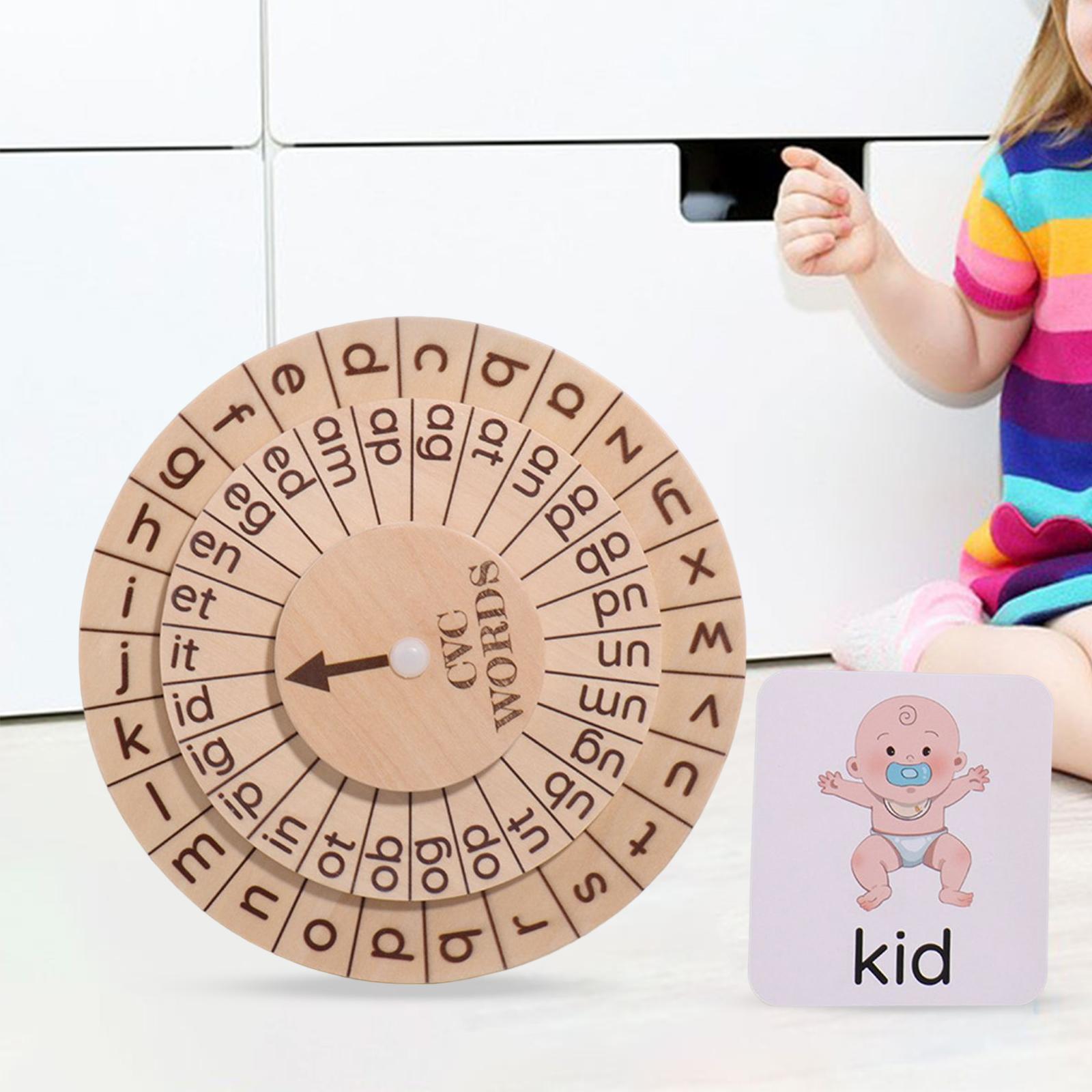 Montessori Alphabet Learning Toy Early Educational Toys Matching Game Spelling with Cards for Children Kids Toddlers Holiday Gifts