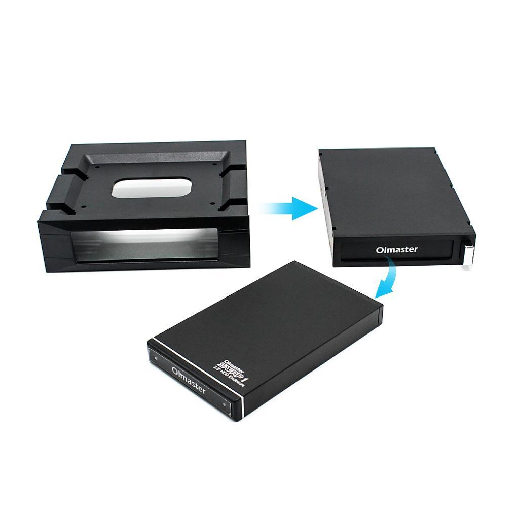 USB 3.0 to  2.5 Inch HDD  External Enclosure FOR 3.5/ 5.25"Bay