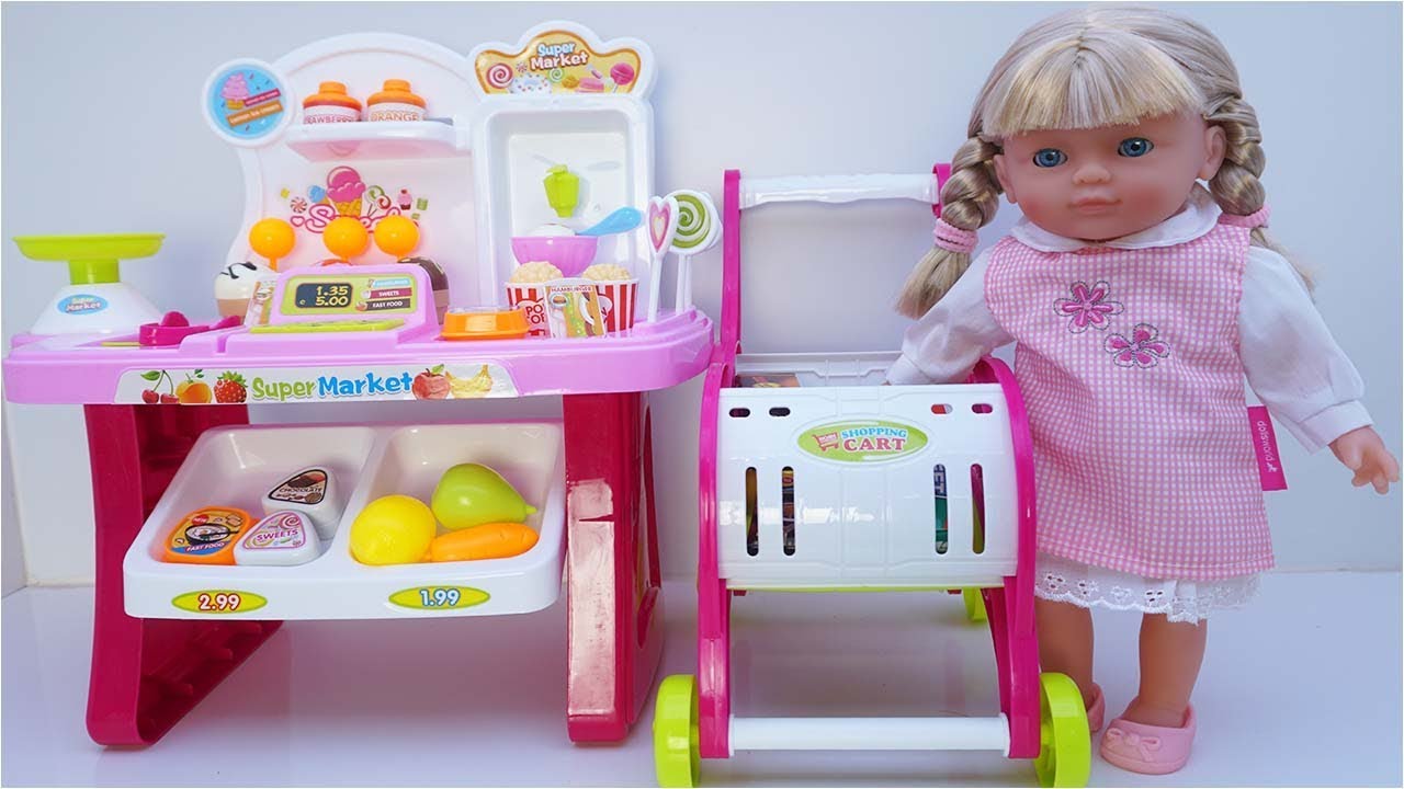 Bộ đồ chơi lắp ráp quầy bán kem và kẹo