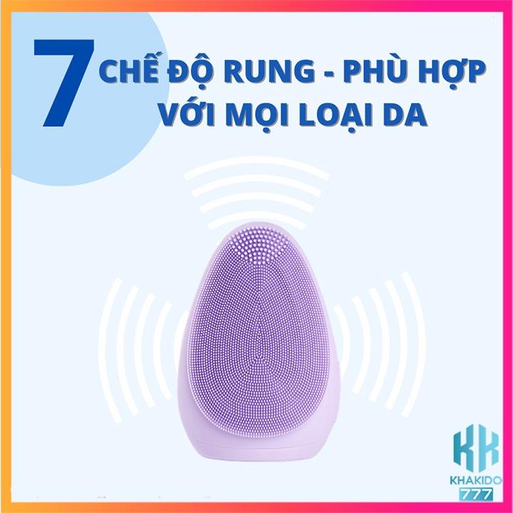 Máy Rửa Mặt Chuẩn Spa Emmié by Happy Skin Premium Cleansing Brush , Máy massage chăm sóc da mặt