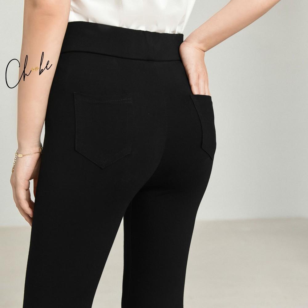 Quần legging nữ Choobe co giãn 4 hàng cao cấp chiều vải dày dặn quần thun ôm cạp cao - Q15