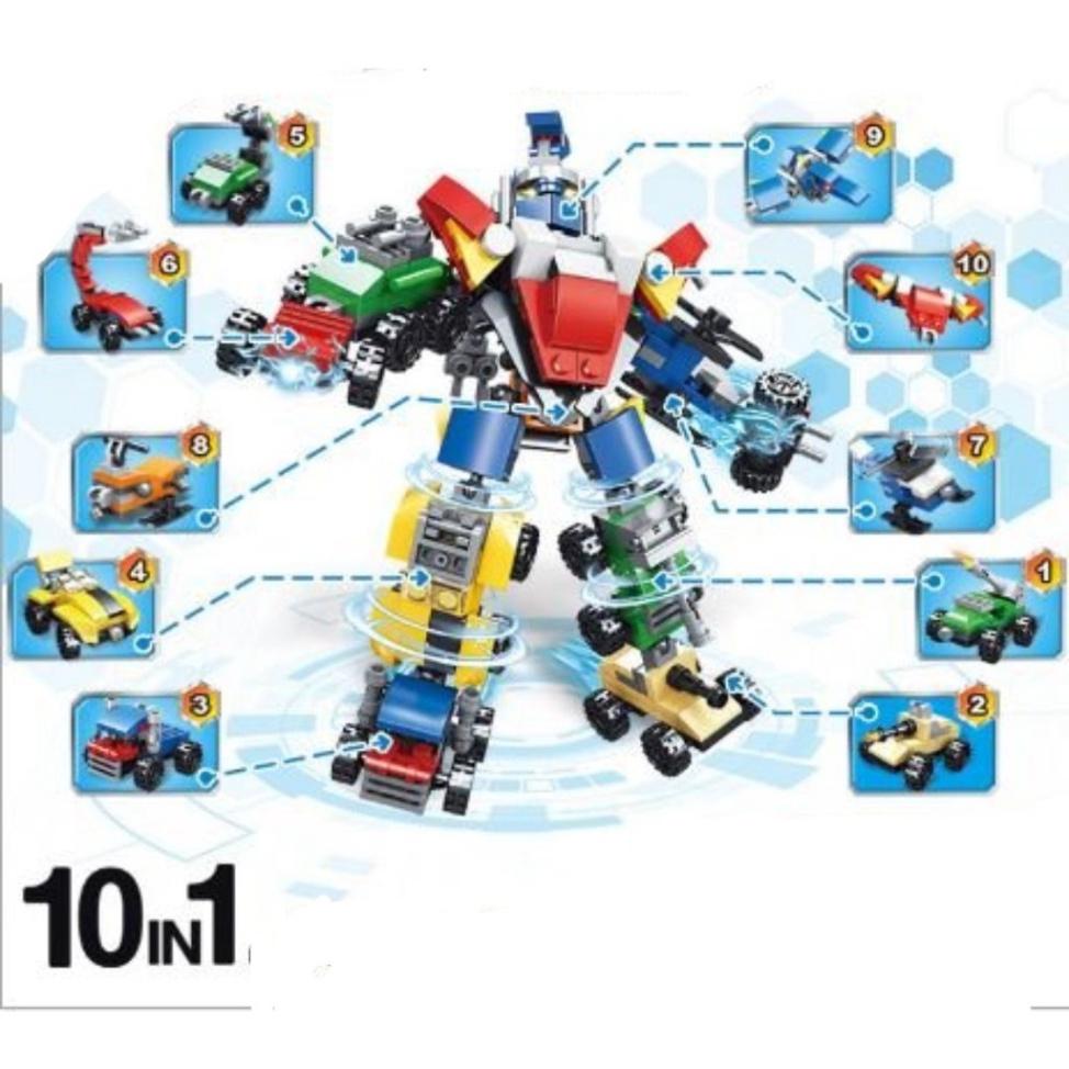 Đồ chơi 10 trong 1-Lắp ráp xếp hình