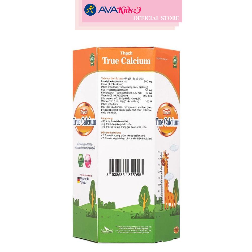 Thạch Natulife True Calcium hỗ trợ xương răng chắc khỏe 20 gói (từ 1 tuổi)